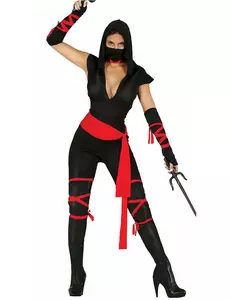 Sexy ninja-kostyme til kvinner, Størrelse: Small