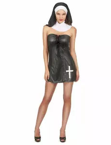 Sexy bustier nonnekostyme for kvinner