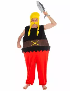 Ordralphabetix Asterix og Obelix kostyme til voksne, Størrelse: Medium