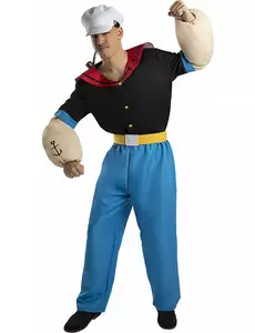 Popeye-kostyme stor voksenstørrelse