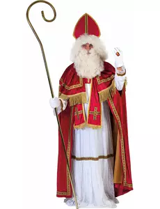 Luksuriøst Sankt Nikolaus-kostyme for menn