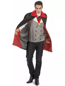 Grått vampyrkostyme for menn til Halloween