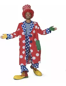 Herrekåpe med polkaprikker