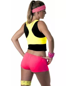 Neonrosa minishorts til dame