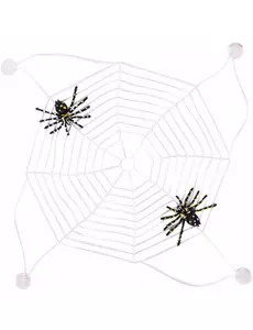 Fosforescerende spindelvev 27x27cm