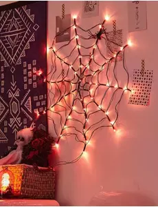 1m LED-lys med spindelvev
