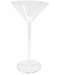 Plast maxi martini glassvase med fot, 46 cm