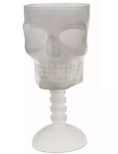 Fosforescerende hodeskalleglass 18 cm