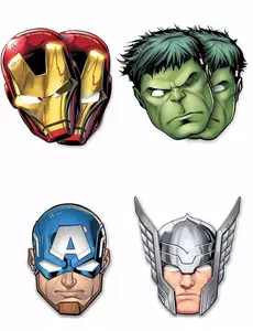 6 Avengers mektige pappmasker