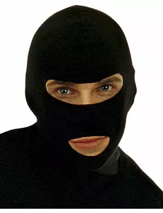 Svart balaklava for voksne