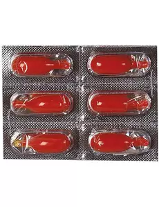 6 flytende blodkapsler