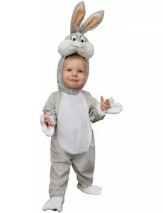 Bugs Bunny babykostyme, Størrelse: 1–2 år