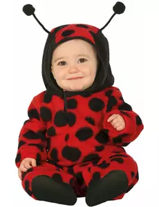 Baby marihøne hettegenser med jumpsuit, Størrelse: 18–24 måneder (89–93 cm)
