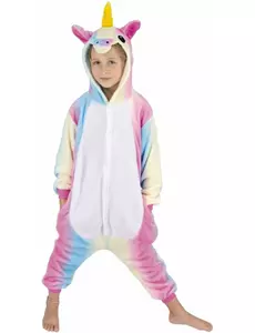 Barnas regnbue-enhjørningsjumpsuit, Størrelse: 4–6 år (110 cm)