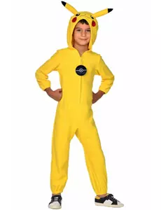 Pokémon Pikachu-heldraktkostyme til barn, Størrelse: 3–4 år (94–104 cm)