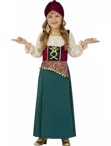 Spåmannskostyme for jenter, Størrelse: 5–6 år (110–115 cm)