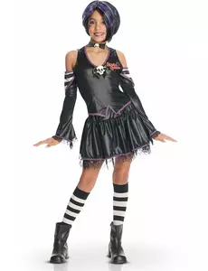 Malice Gothic-kostyme for jenter