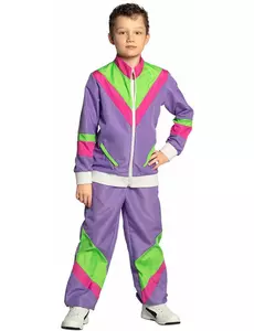 Retro joggekostyme til barn, Størrelse: 4–6 år (104–116 cm)