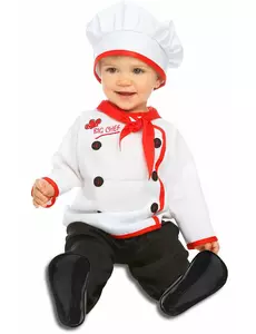 Liten kokkekostyme til babyen, Størrelse: 1–2 år (80–92 cm)