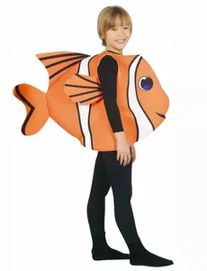Klovnefiskkostyme til barn, Størrelse: 5–6 år (110–115 cm)