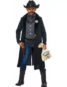 Barnas sheriffkostyme, Størrelse: 10–12 år (148 cm)