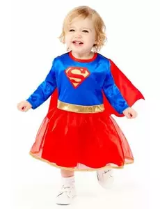 Supergirl-kostyme til babyen, Størrelse: 18–24 måneder (86–92 cm)