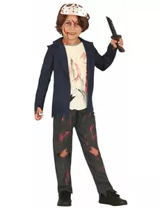 Machete Killer-kostyme til barn, Størrelse: 5–6 år (110–115 cm)
