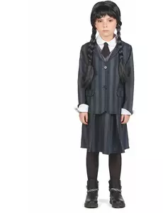 Gotisk skoleuniformkostyme for barn, Størrelse: 10–12 år (130–140 cm)
