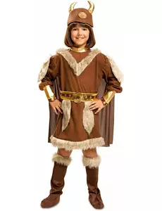 Pelsaktig vikingkostyme til barn