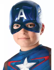 Captain America halvmaske for barn
