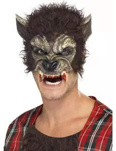 Halvmaske for varulver for voksne