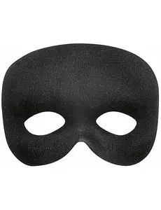 Svart halvmaske for voksne