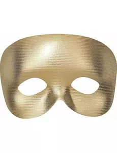 Gull halvmaske for voksne