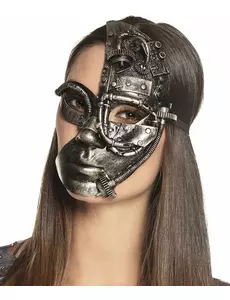 Steampunk robot halvmaske for kvinner