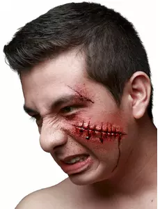 Falske skadesømmer til voksne Halloween