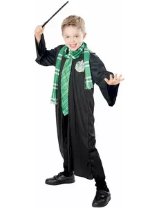 Harry Potter Slytherin-kostyme og tilbehørssett