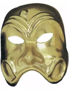 Gull komediemaske for voksne