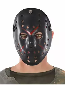Svart hockeymaske for voksne