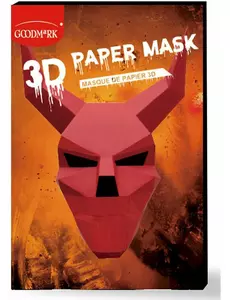Voksen djevel 3D papirmaske
