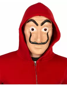Rød tyvmaske for voksne