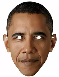 Barack Obama-maske av papp