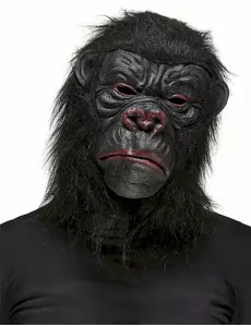 Svart gorillamaske for voksne