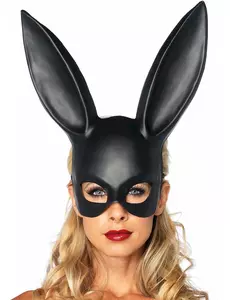 Svart kaninmaske