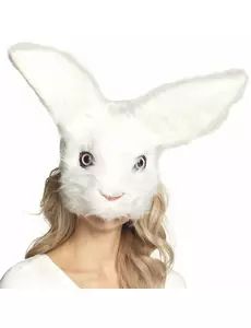 Plysjkaninmaske for voksne