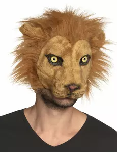 Voksen plysj løvemaske