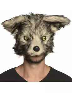 Voksen plysj varulvmaske