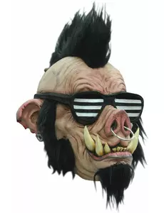 Voksen punk villsvinmaske