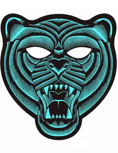 Reaktiv LED-tigermaske for voksne