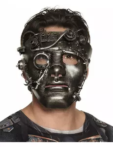 Voksen Steampunk Krom Ansiktsmaske