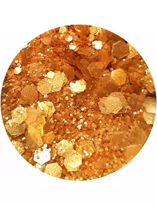 Biologisk nedbrytbart glitter Gold Desert Queen - Ja ja glitter
